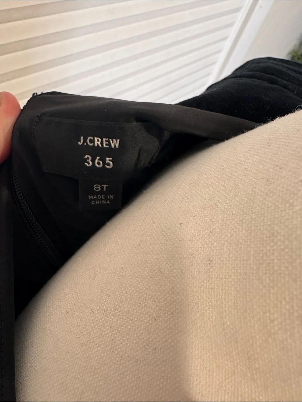 J. Crew Black Velvet Midi Sheath Dress 0984